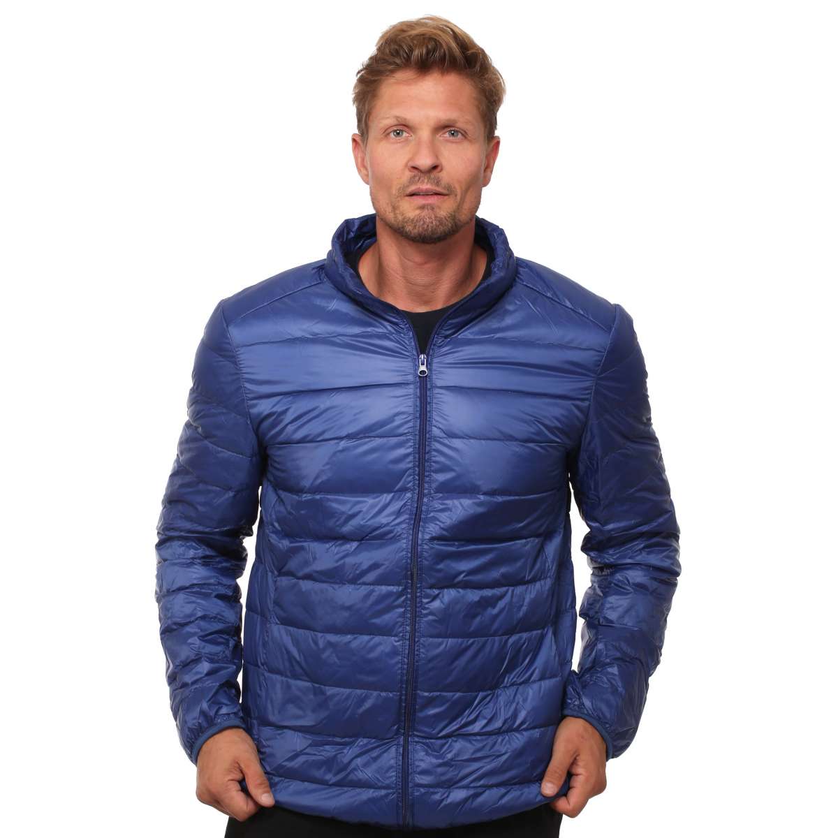 Mikro-Daunen-Jacke Royalblau
