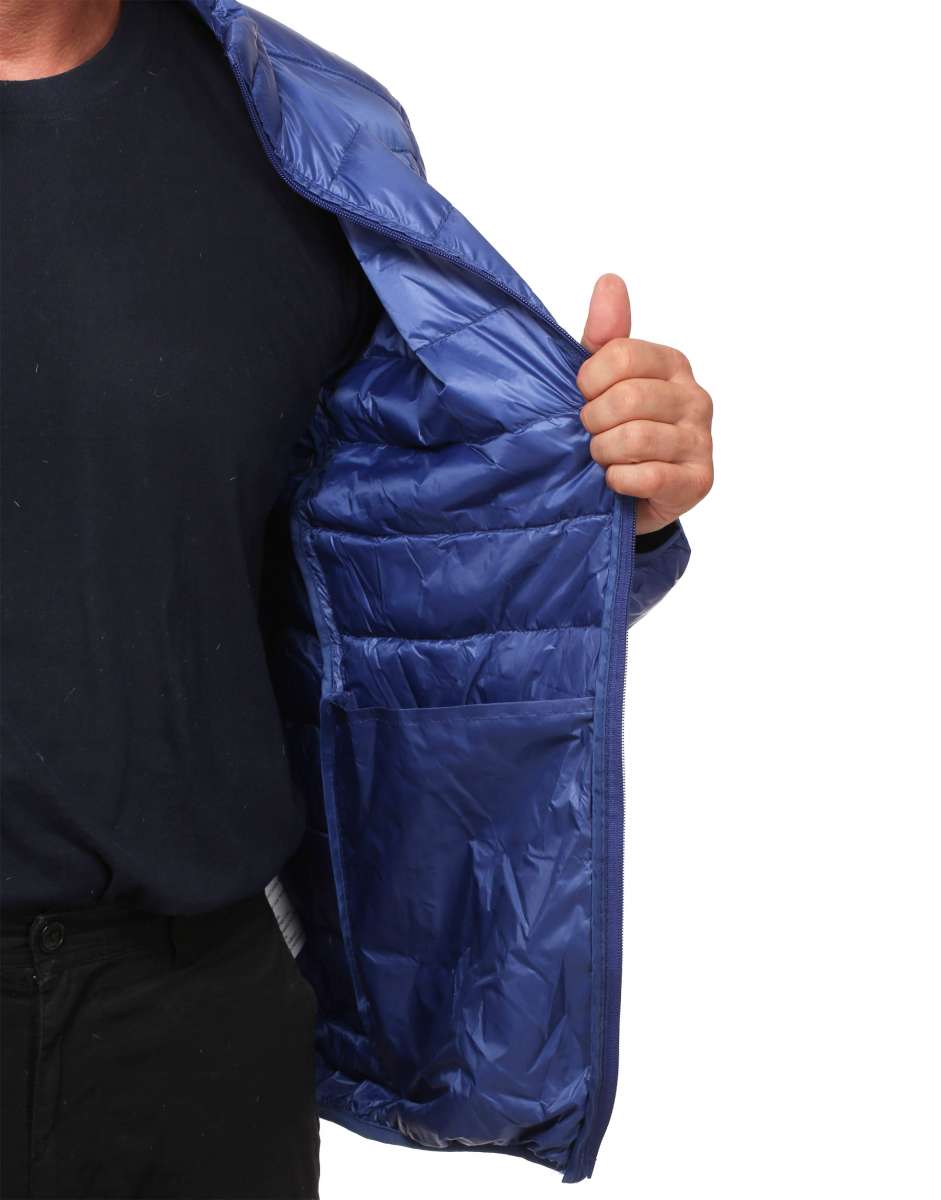 Mikro-Daunen-Jacke Royalblau