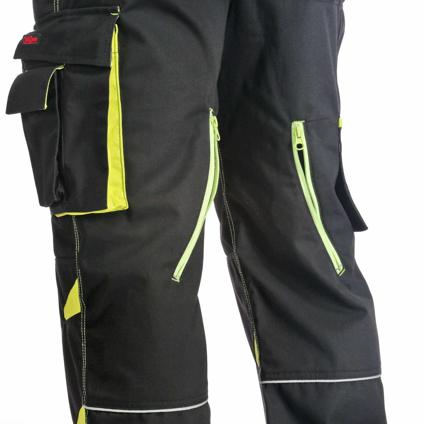 Charlie Barato® Bundhose Herren Schwarz/Neon-Gelb