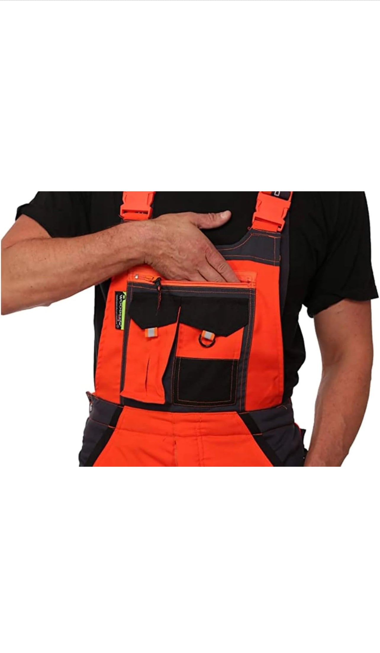 WOODSafe® Schnittschutzhose Klasse 2 kwf-geprüfte Orange/Grau