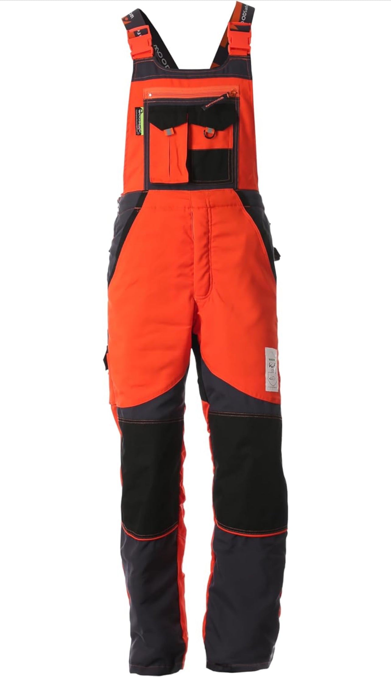 WOODSafe® Schnittschutzhose Klasse 2 kwf-geprüfte Orange/Grau