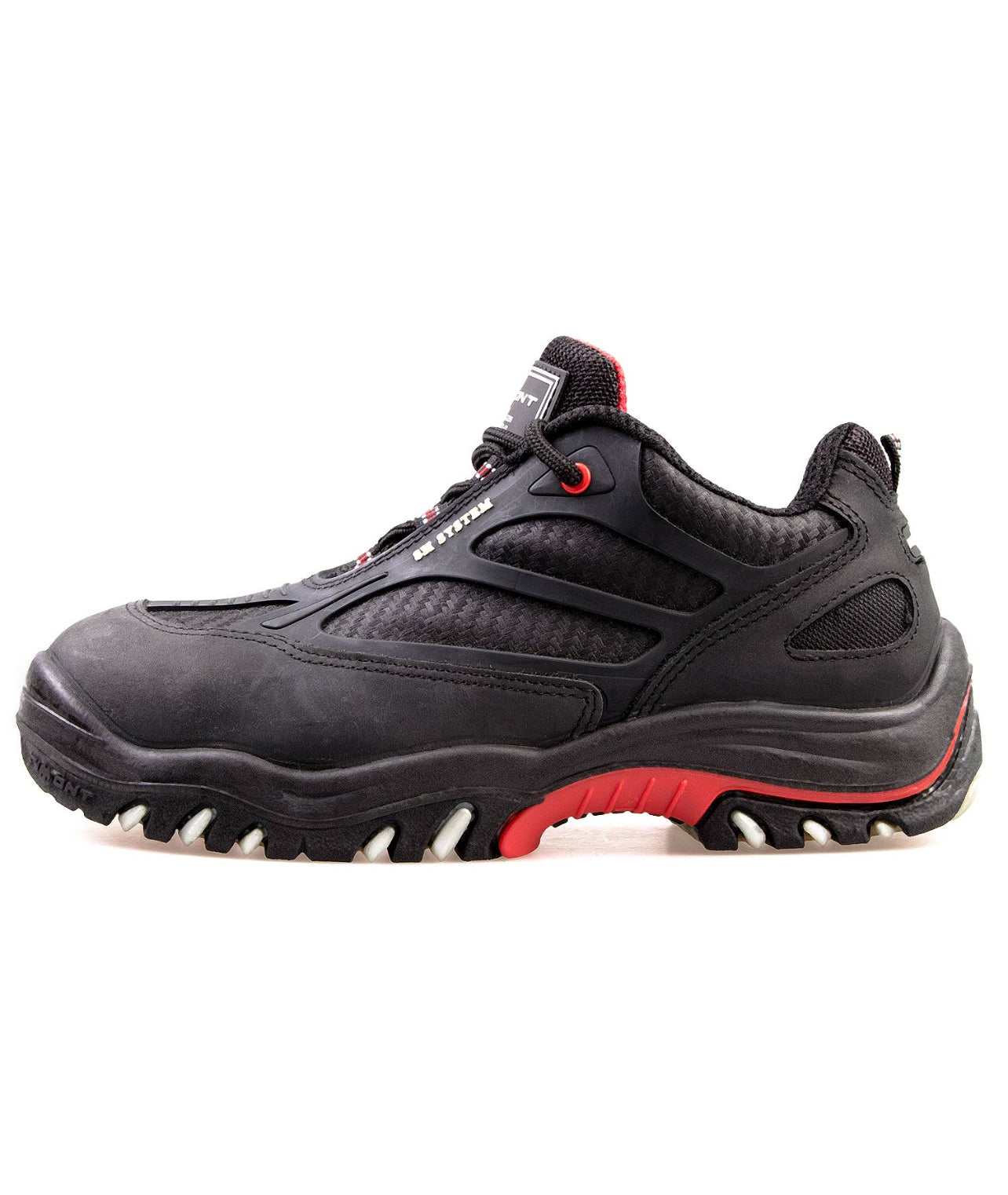 Aimont® Sicherheitsschuh S3, Halbschuh, Farbe schwarz/rot