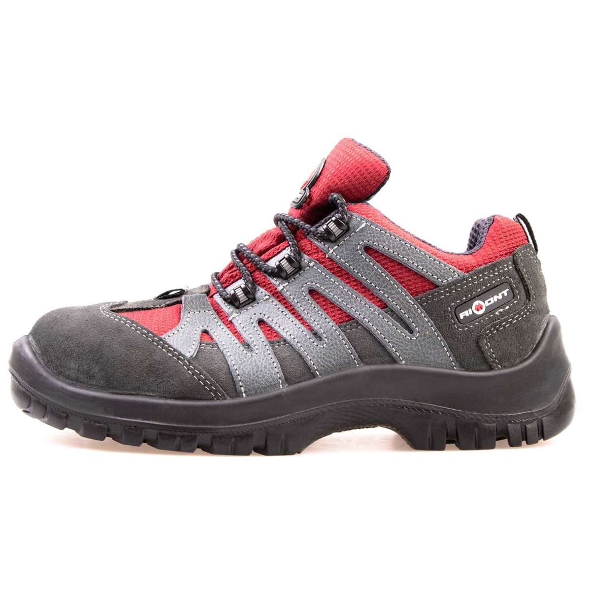 Aimont® Sicherheitsschuh S1P, Halbschuh, Farbe grau/rot