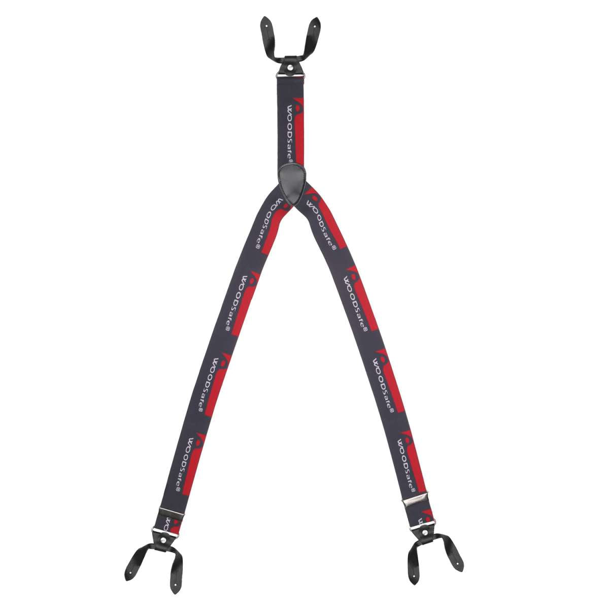 WOODSafe® Hosenträger Rot/Grau