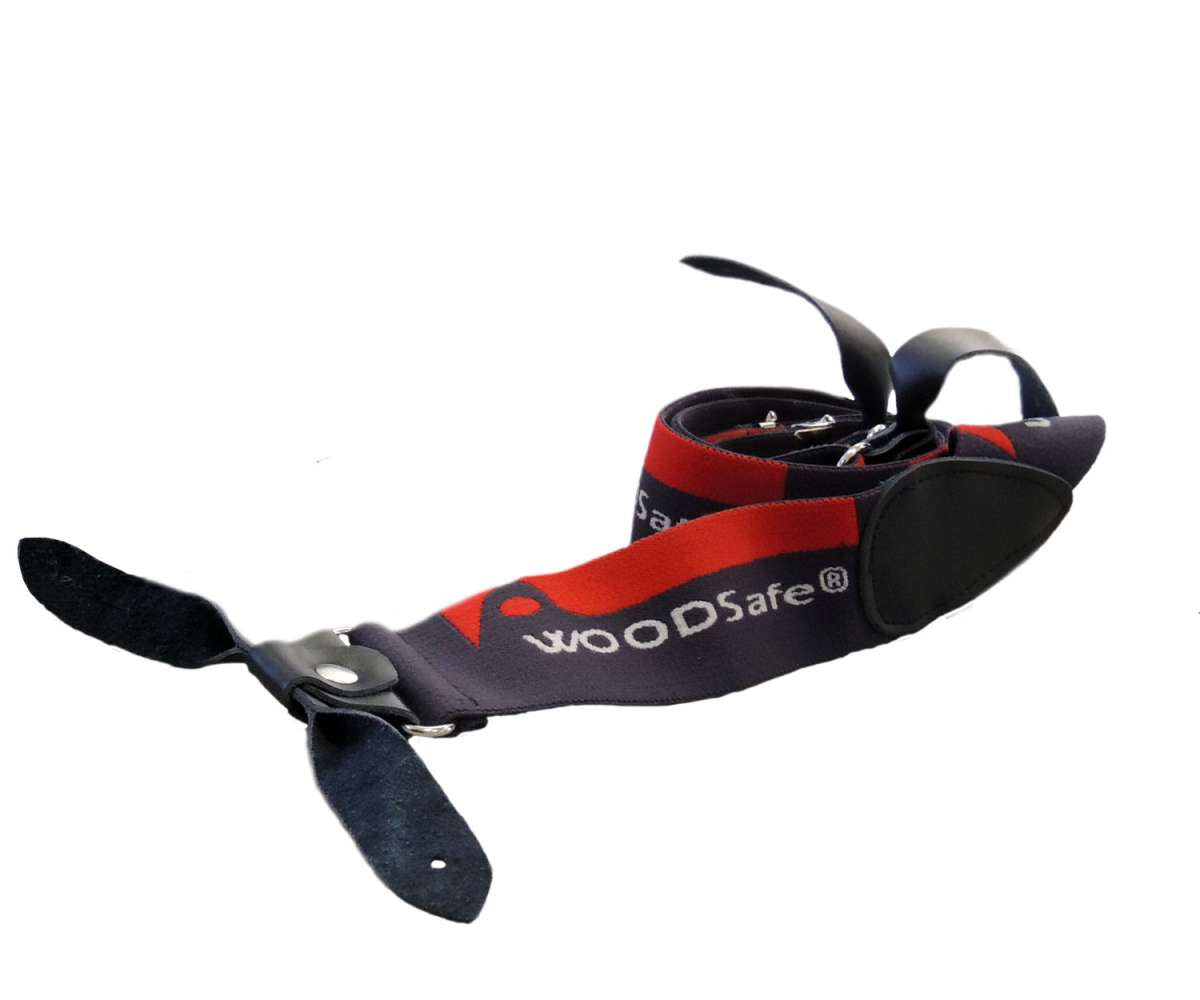 WOODSafe® Hosenträger Rot/Grau
