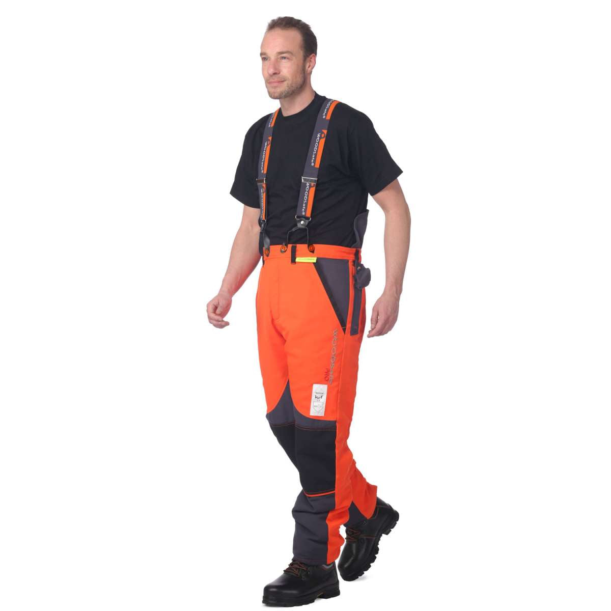 WOODSafe® Hosenträger        Orange/Grau