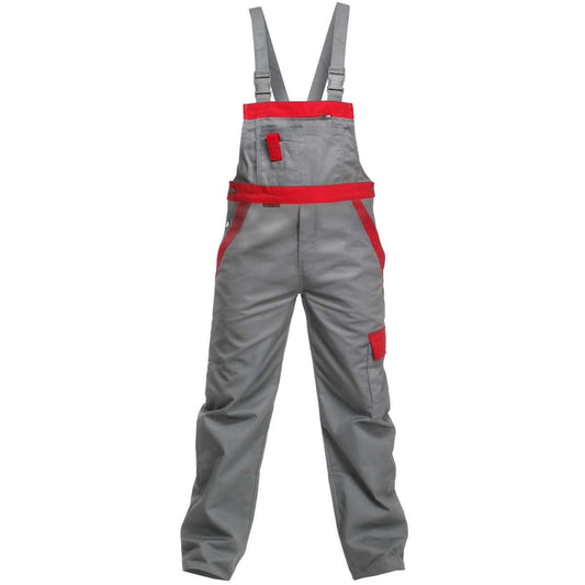 Charlie Barato® Latzhose             Grau/Rot